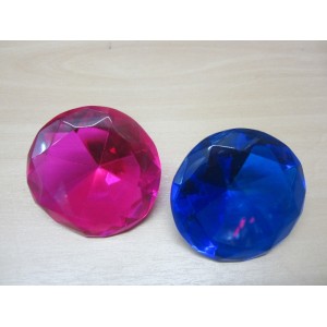 ENFEITE CRISTAL XM-60 DIAMANTE 6CM COLOR