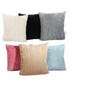 CAPA PARA ALMOFADA LISTRAS AVELUDADA