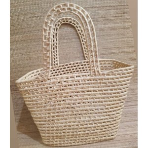 SACOLA DE PALHA 0113 GR. C/AL?A 29X48X30CM