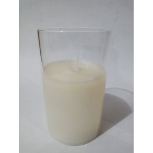 VELA CINTIL CV831 VIDRO TRANSPARENTE 7,5X12,5CM