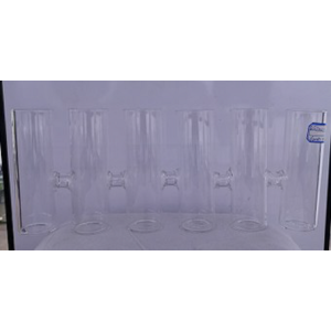 VASO DE VIDRO 135772 6 TUBO ENSAIO 4,5X38X15CM