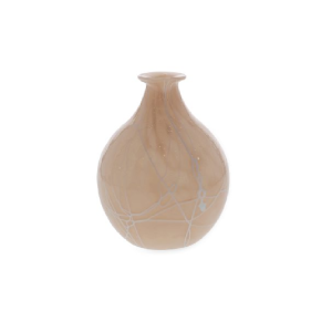 VASO EM VIDRO LEITOSO